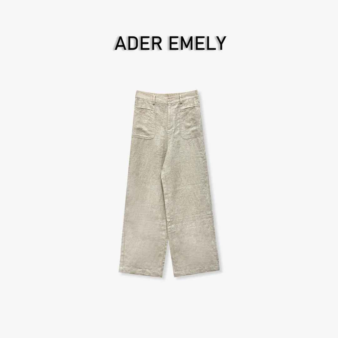 ADER EMELY/休闲亚麻裤 60072