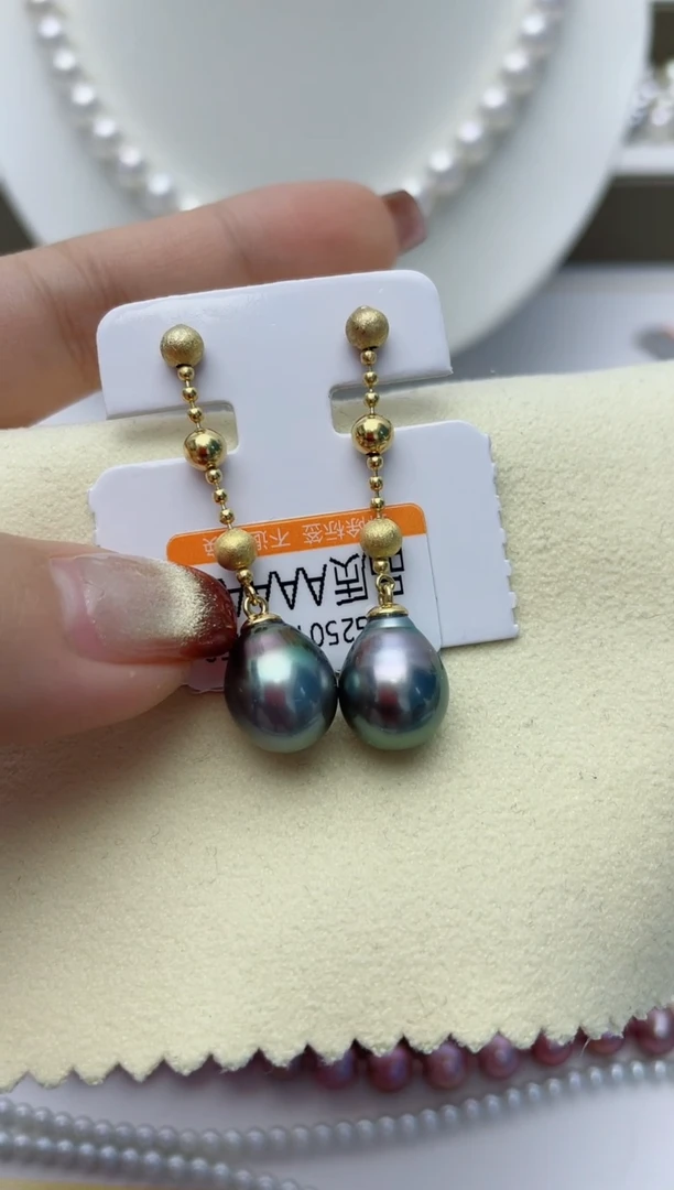 【闪购商品】海水珍珠耳饰银S925镶嵌W57