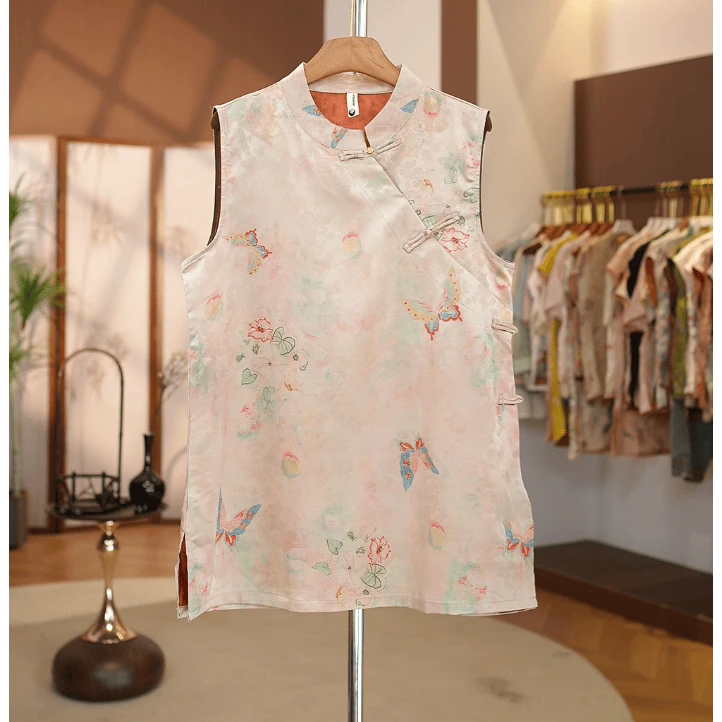 【飞舞蝴蝶】新中式气质优雅国风女款新款飞舞蝴蝶连衣裙