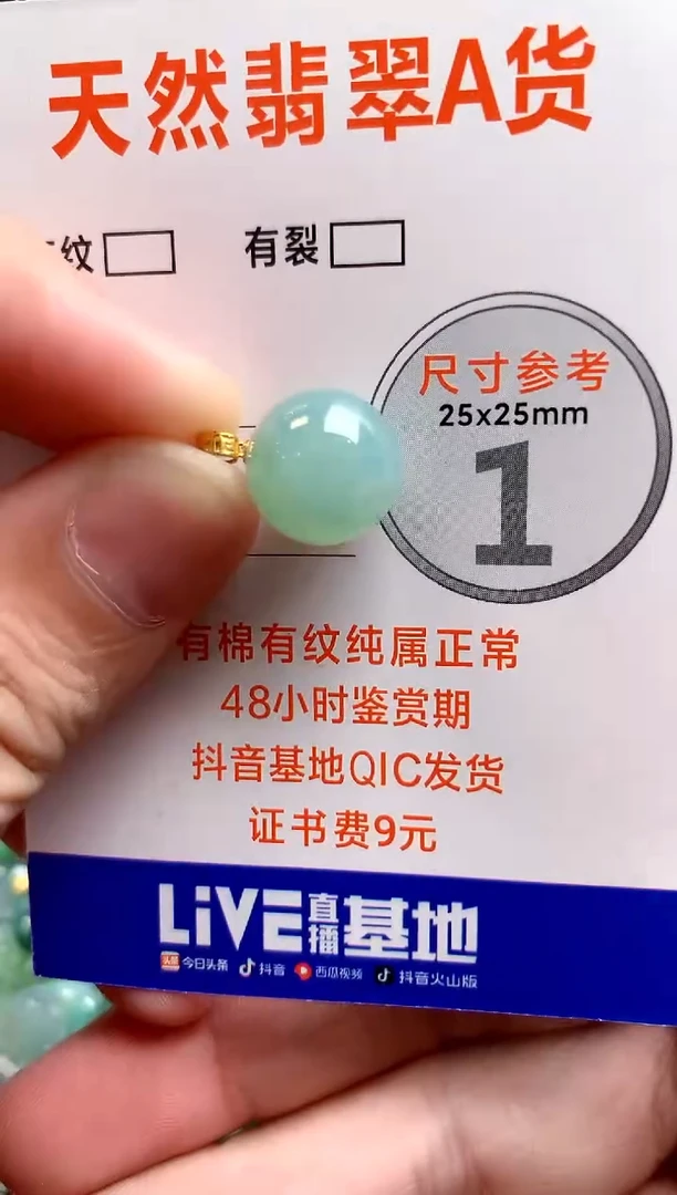 颈饰18K金镶嵌翡翠1036638655