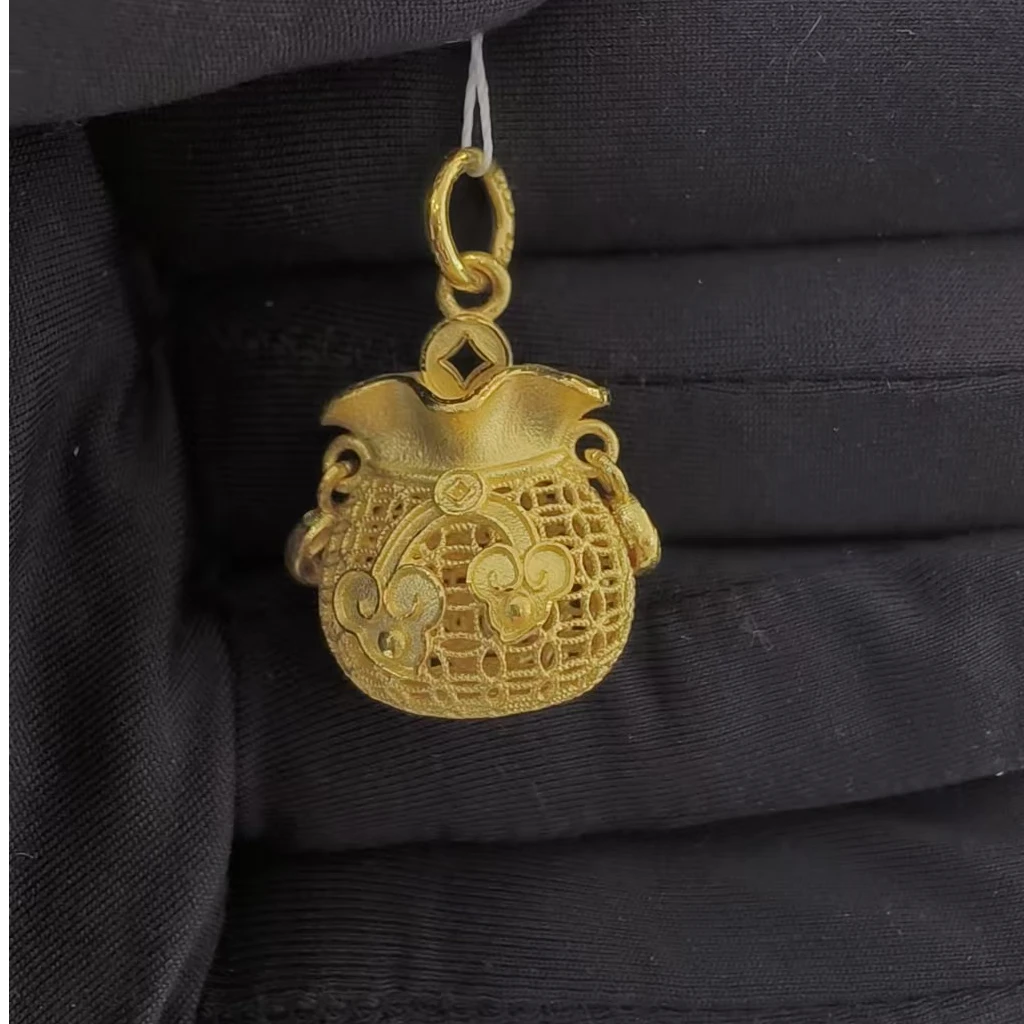 周大生足金福袋吊坠  福气满满