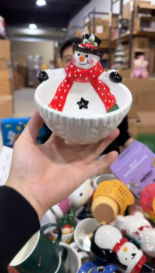 其他原盒雪人碗