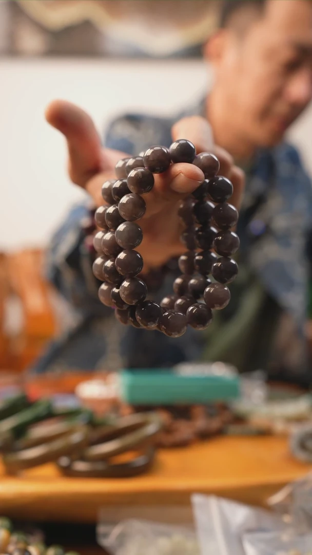 手链未镶嵌和田玉手串