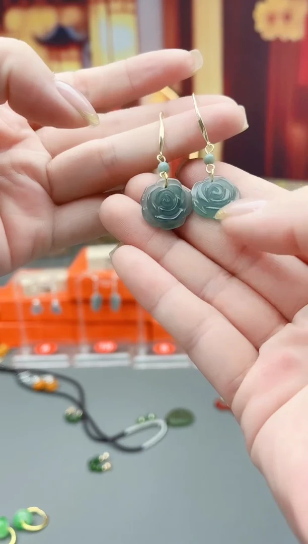 未镶嵌翡翠耳饰822