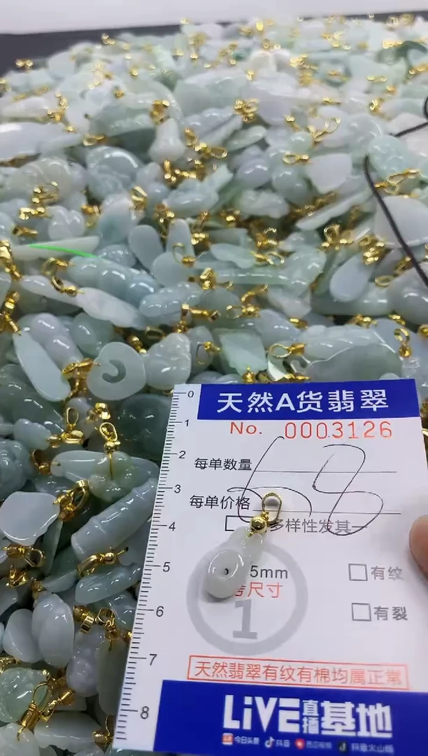 颈饰未镶嵌翡翠天然A货翡翠