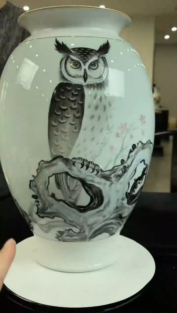 摆件黄杨/陶瓷/E1216/带证书