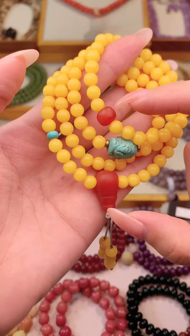 手串白玉菩提孤品