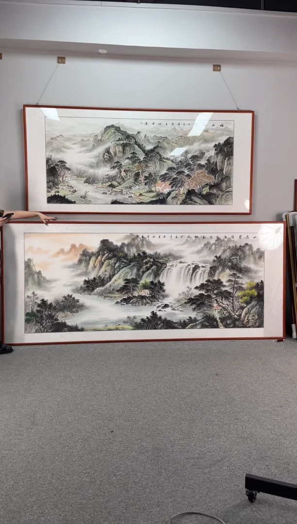 国画福山幽居238*108纯手绘国画