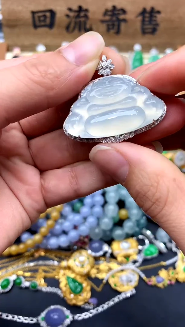 【闪购商品】翡翠颈饰18K金镶嵌567-中国好珍宝