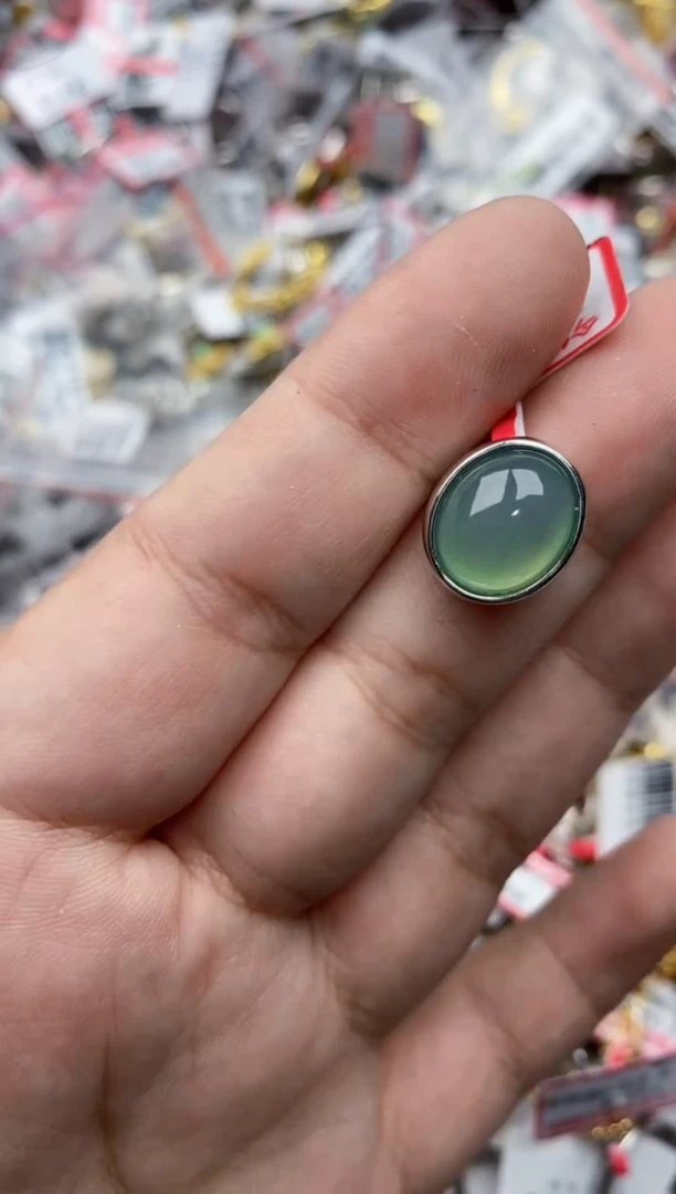 【闪购商品】翡翠戒指银S925镶嵌66666---5