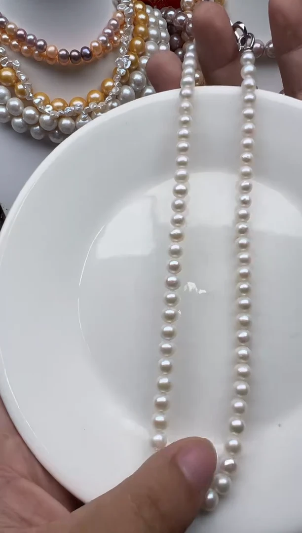 淡水珍珠未镶嵌颈饰1