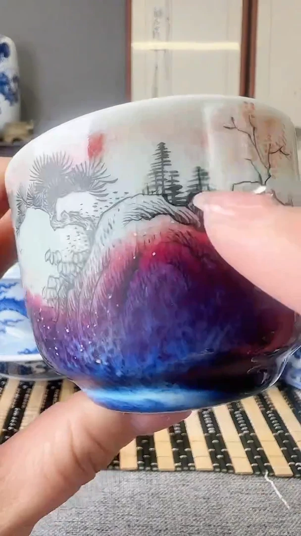 【闪购商品】摆件景德镇手工手绘杯子