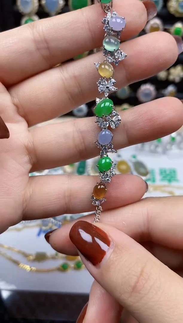 银S925镶嵌戒指翡翠708