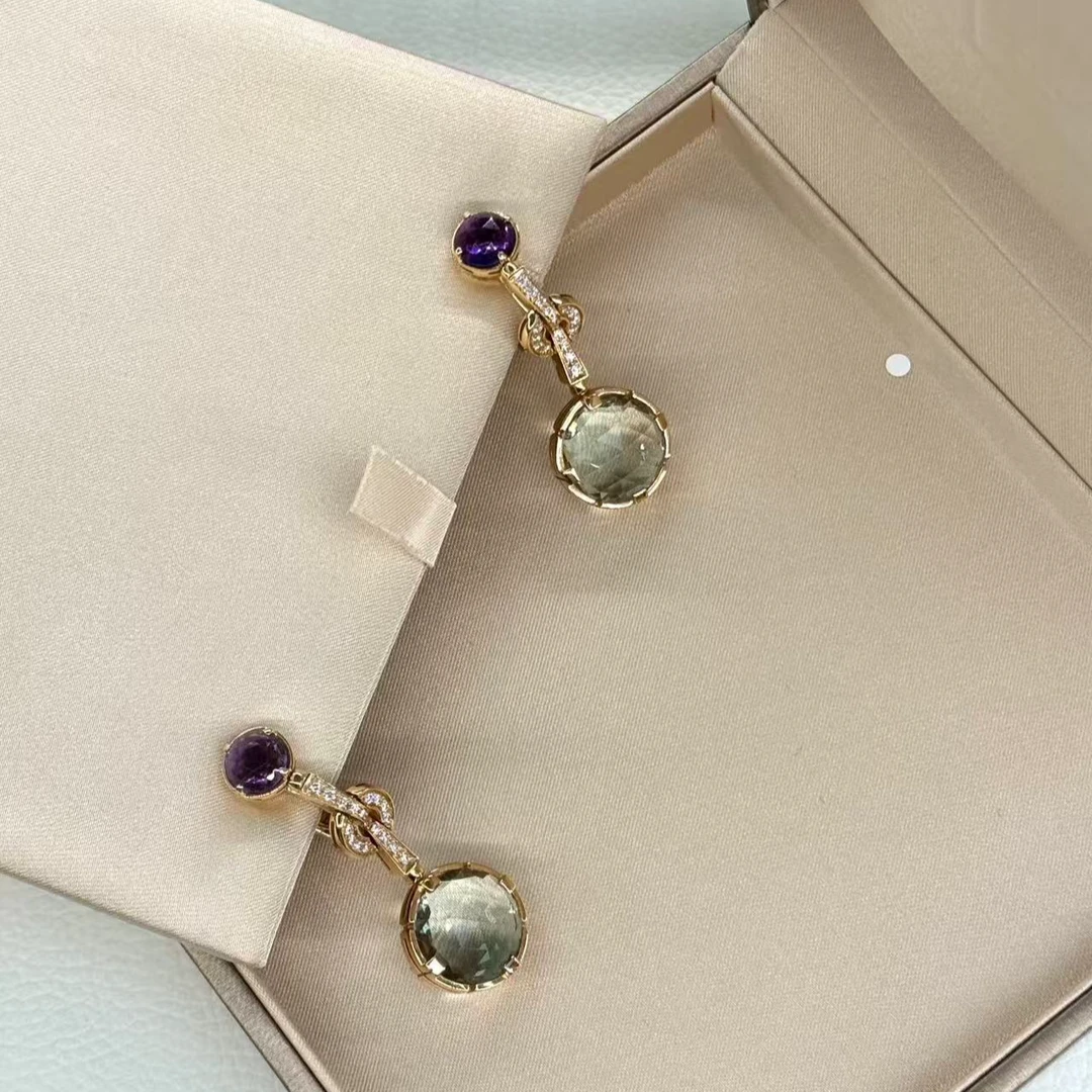 95新 BVLGARI/宝格丽  安洁利严选耳钉/ZH0924133
