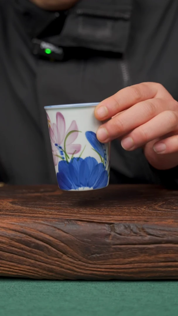 【闪购商品】瓷片13寻一缕瓷香杯釉下手工手绘瓷器