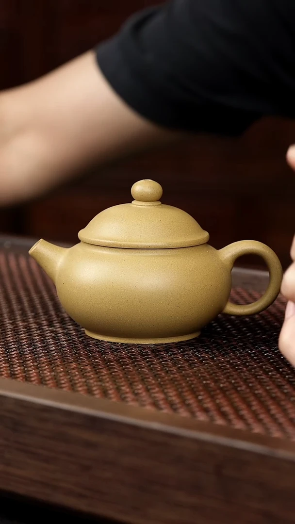 茶壶紫砂黄金段圆珠