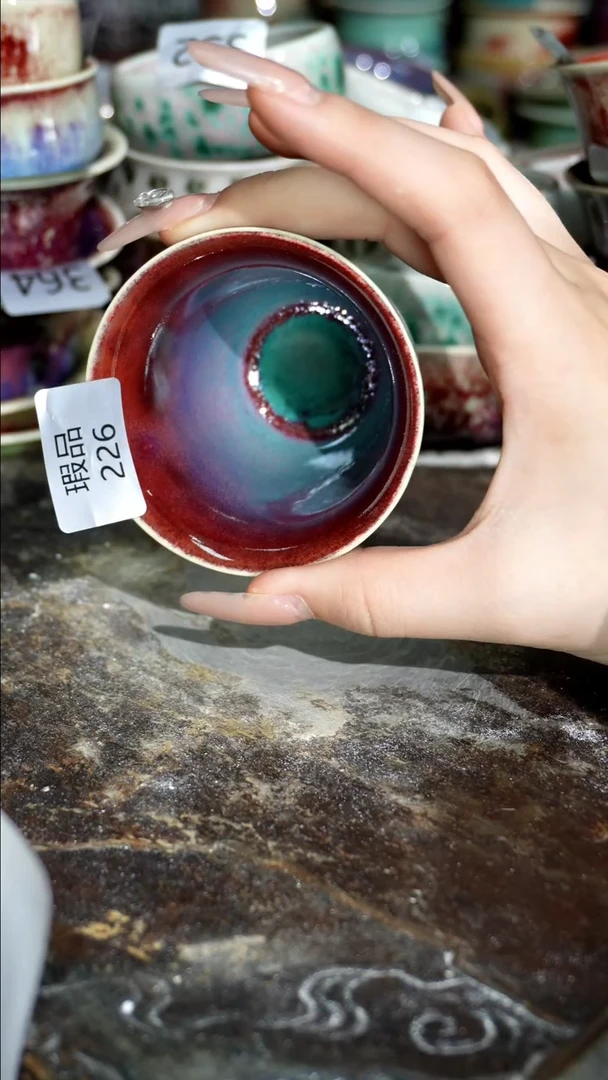 摆件精品窑变钧瓷茶器