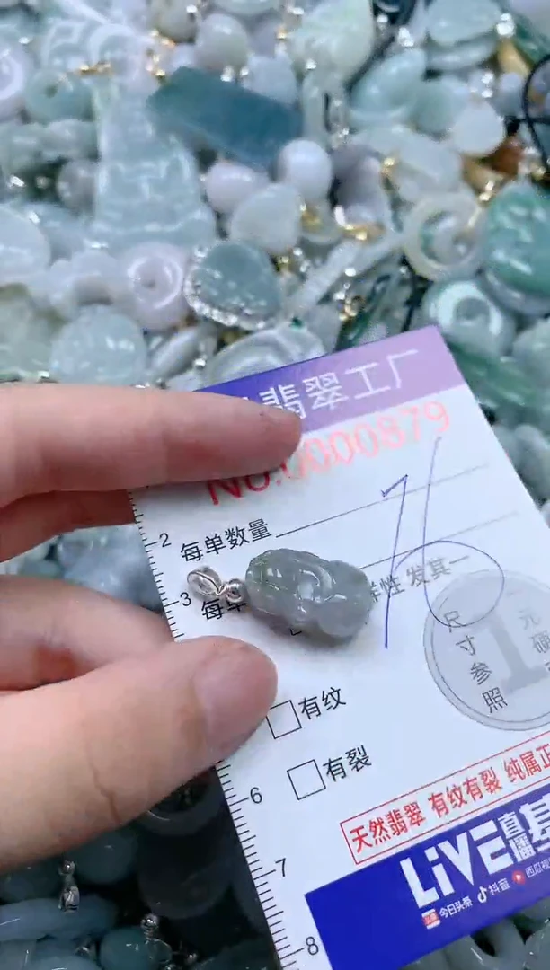 翡翠未镶嵌吊坠(不含链)879