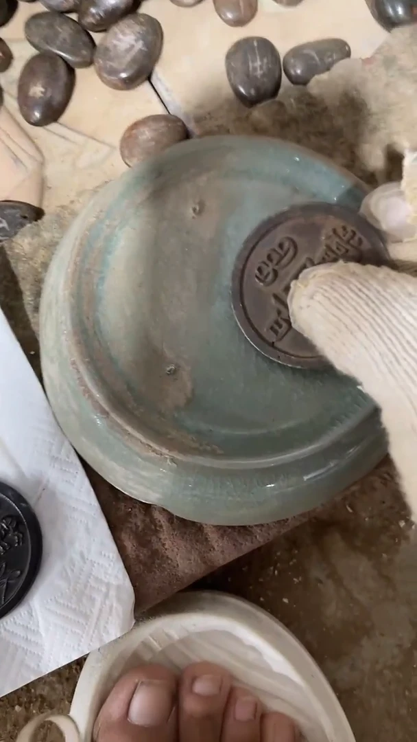 瓷片手工，手绘，陶瓷