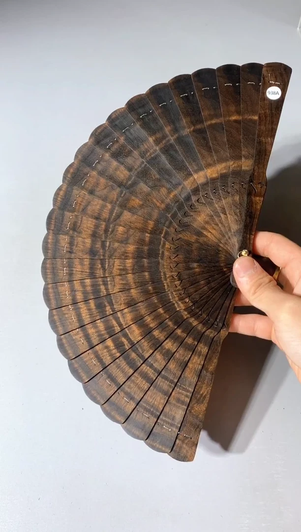 金丝楠938号18cm金丝楠木小叶桢楠扇子