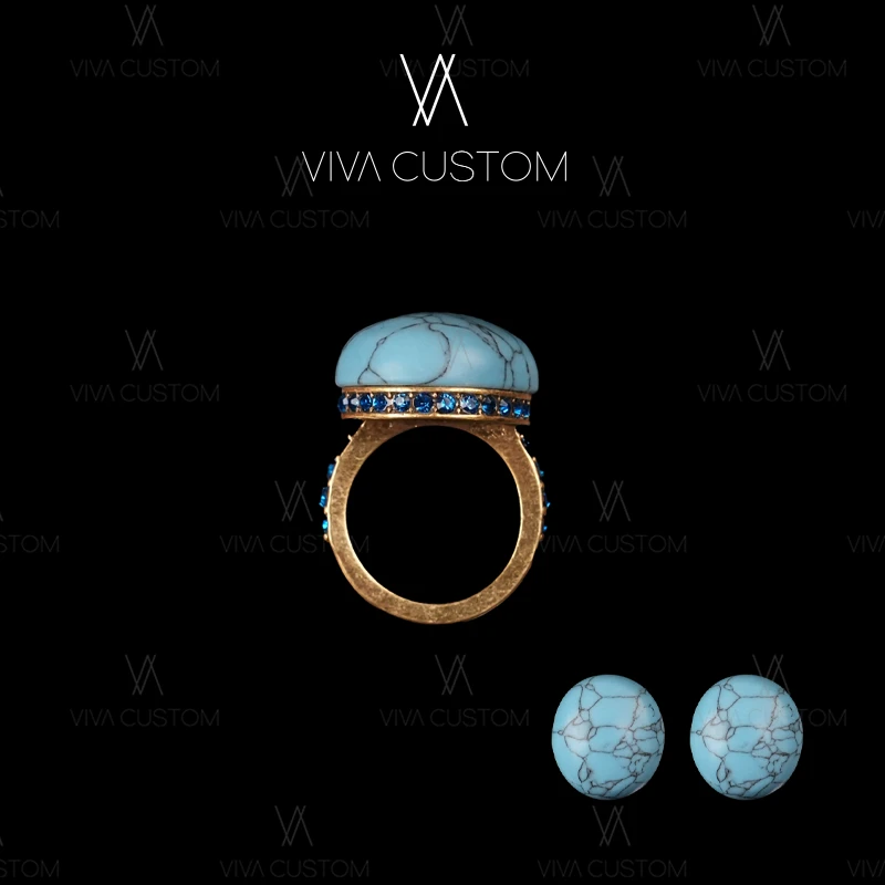 铜合金合成锆石耳饰 （精工系列）百搭简约网纹圆珠套装