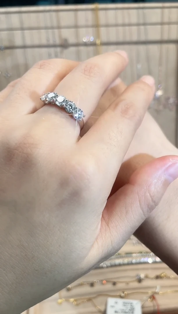 【闪购商品】钻石戒指18K金镶嵌【月下高定】戒指