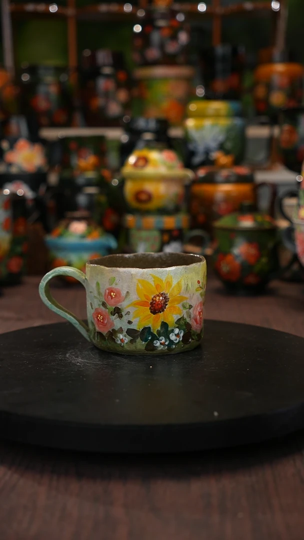 油画手绘 釉下彩