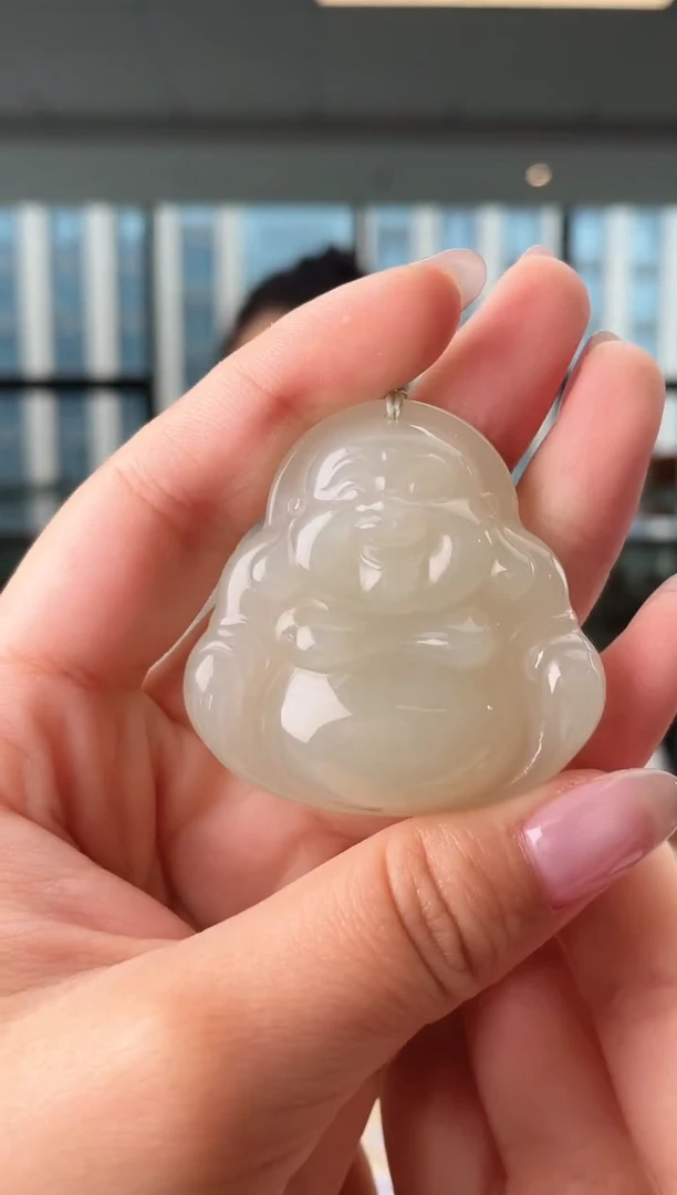 颈饰未镶嵌和田玉45+佛公 多样性发其一