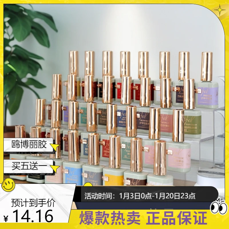鸥博丽金钻功能胶超亮免洗封层磨砂加固防翘持久牢固底胶