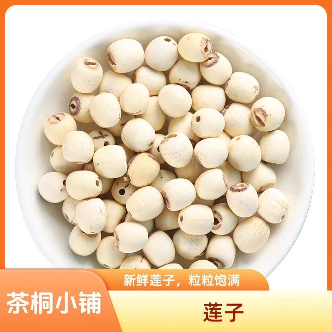 茶桐小铺【莲子】正宗道地产区湖南白莲子去芯新鲜自然晾晒煲汤佳品