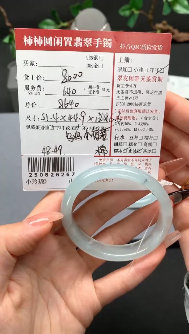 未镶嵌手镯翡翠姐姐250826267