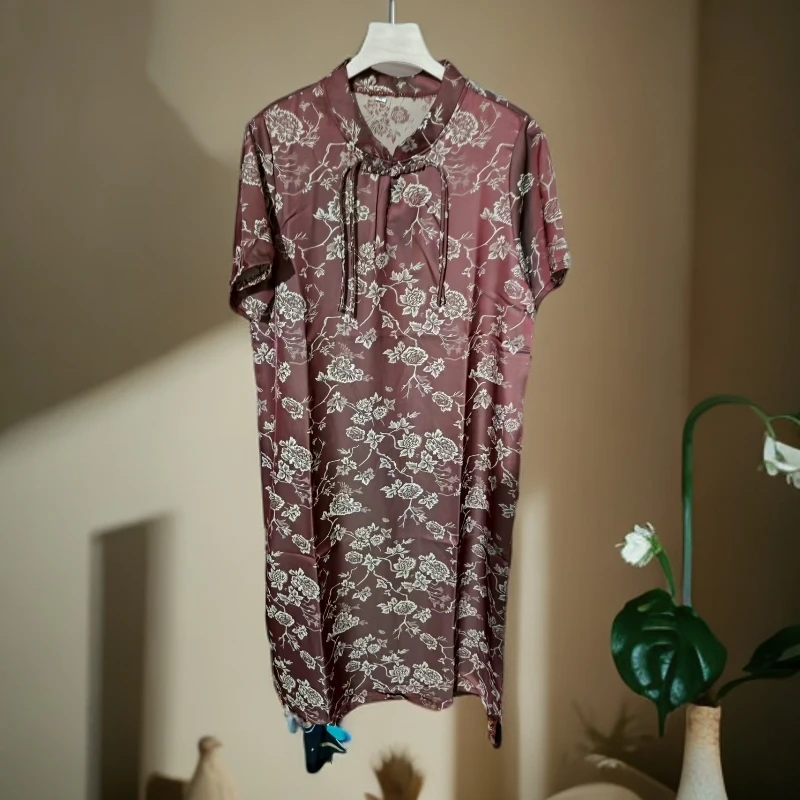 夏季新款80316气质修身印花时尚休闲夏季高端连衣裙