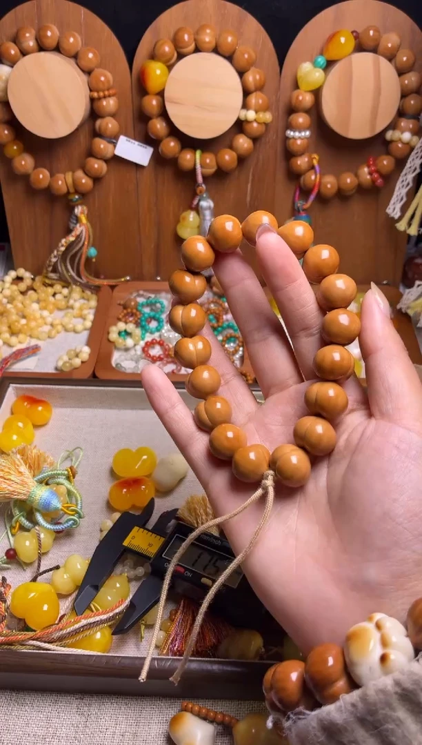 手串猴头核桃全品原皮泡芙16素手持