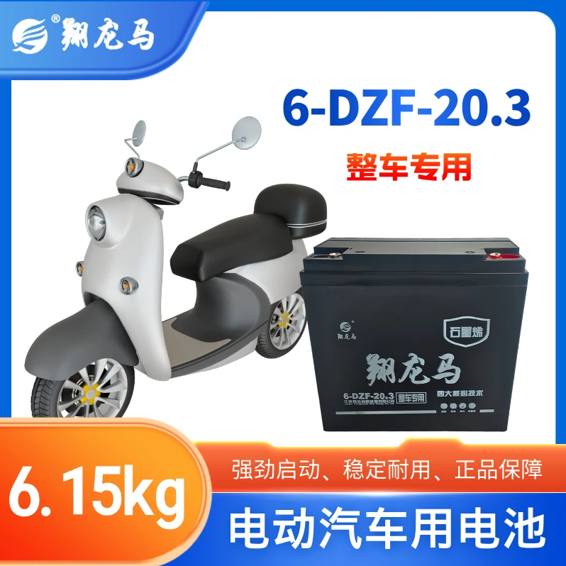 翔龙马电池48V60V72V石墨烯铅酸蓄电池二轮三轮电动车（上门安装）