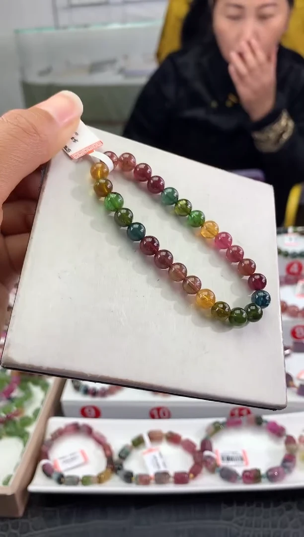 未镶嵌手串碧玺多样性发一条