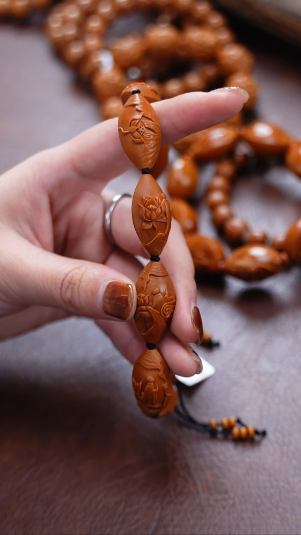 手串橄榄核苏工橄榄核 1.5+*3.+ 两花无相