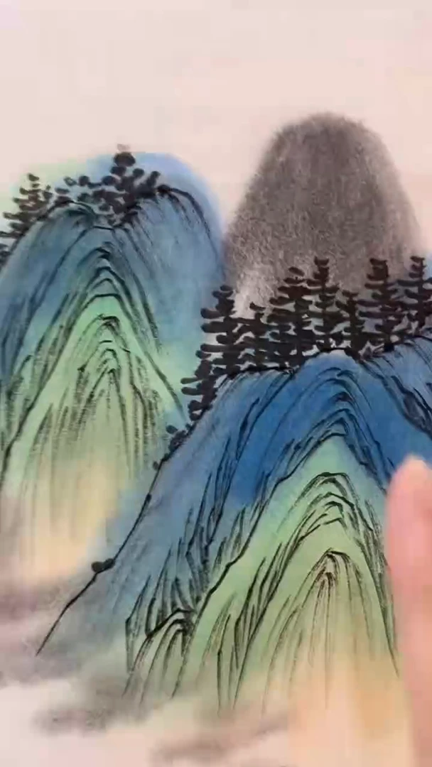 国画郑乐华手绘绘画作品10-13