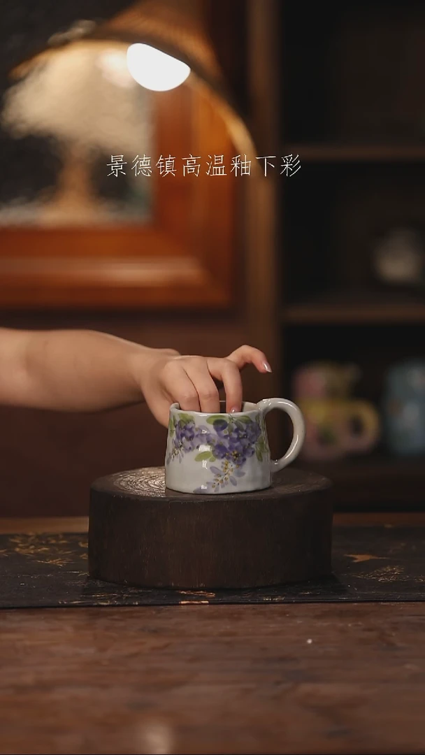 陶瓷景德镇高温釉下手绘陶瓷080