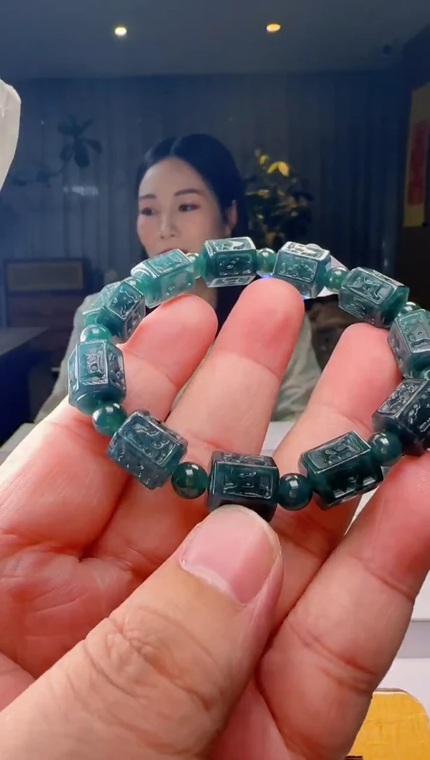 未镶嵌手串翡翠多样性发其一ZM@@60B7J13630