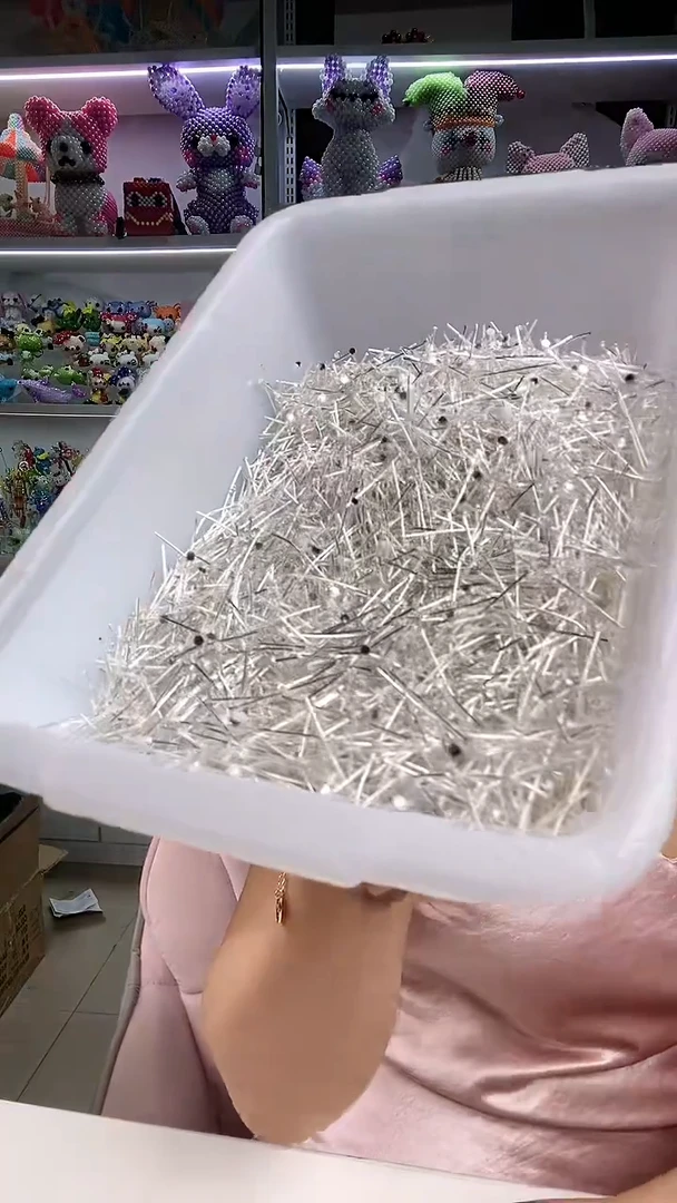 玻璃2367银色五公分T字针300个