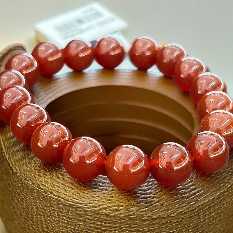 红玛瑙手链手串天然生日惊喜高端女款轻奢时尚