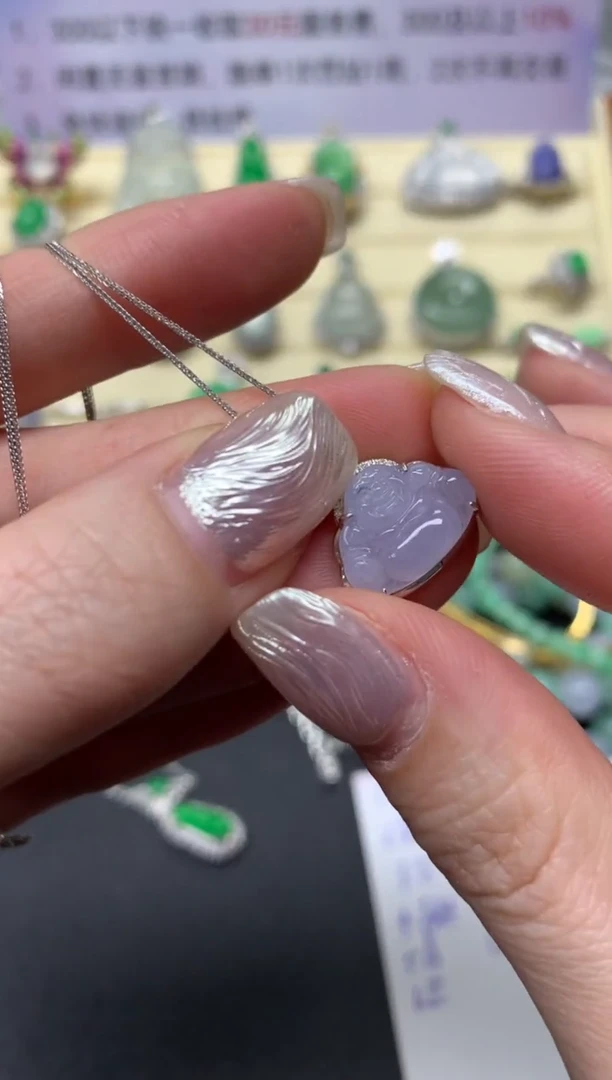 【闪购商品】翡翠套链18K金镶嵌套链|1800+180