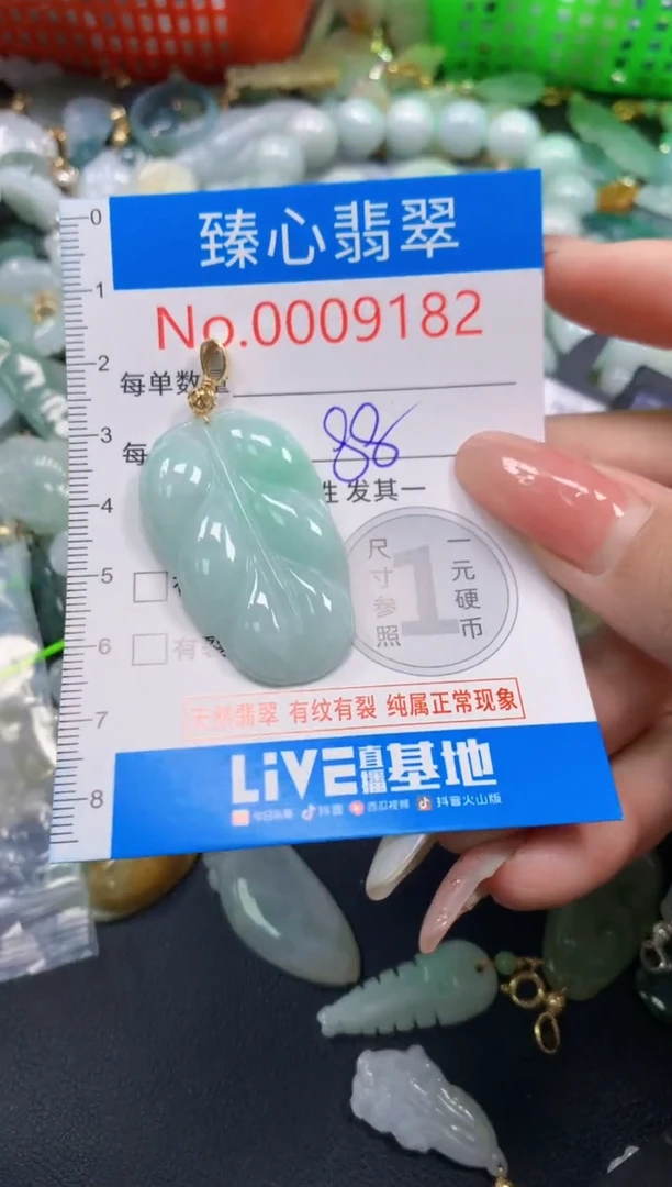 翡翠未镶嵌颈饰9182
