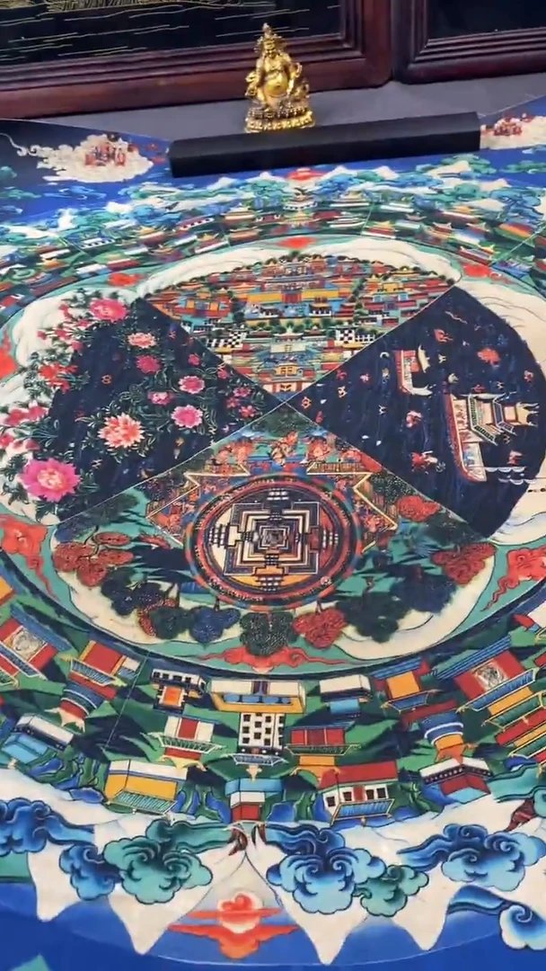 卷轴画王姬藏传唐卡艺术品