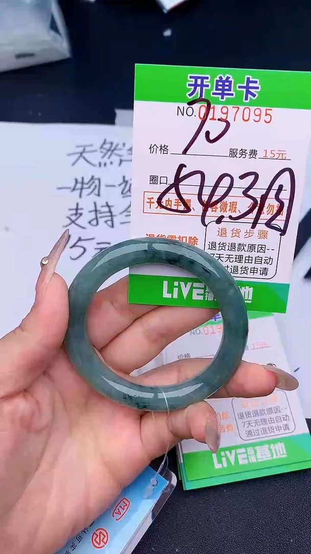 未镶嵌手镯翡翠95天然缅甸A货