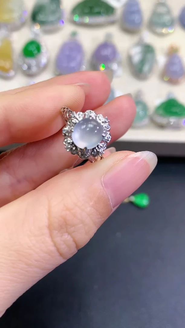 【闪购商品】翡翠戒指18K金镶嵌B63   多样性一件发货