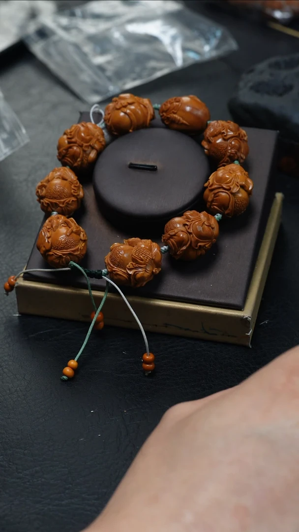 橄榄核手串/手链吳*剛鱼子精品核雕