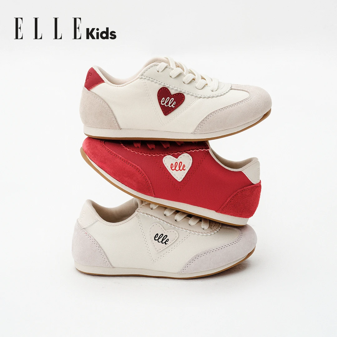 ELLEkids童鞋儿童运动鞋2026春季阿甘鞋软底女童休闲鞋EFH16583-1