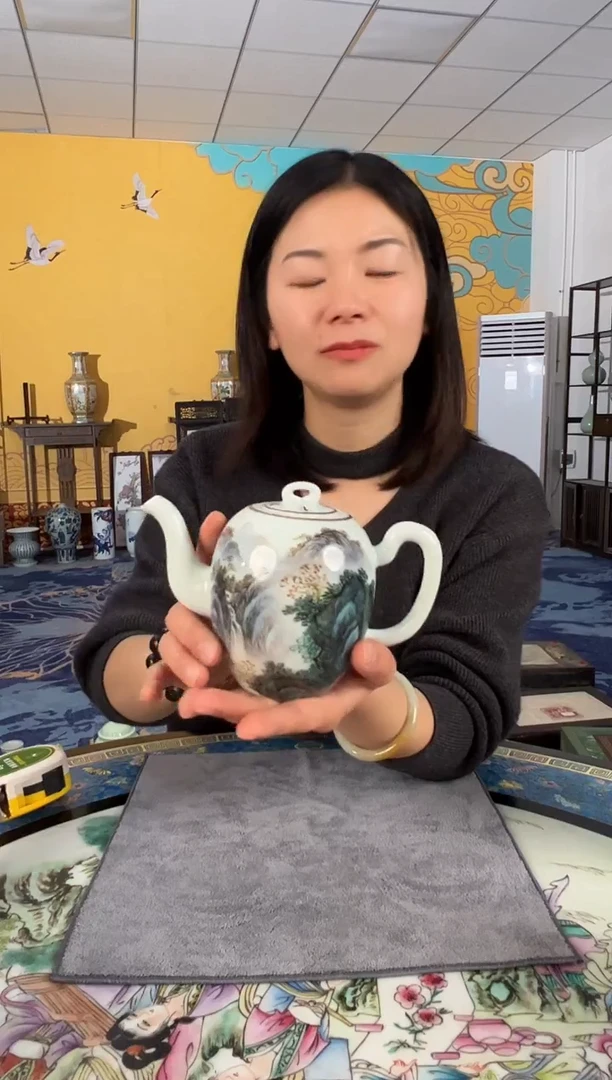 摆件瓷景德镇瓷器壶