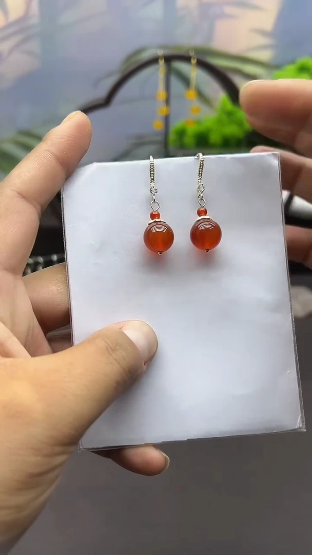 未镶嵌耳饰玛瑙/玉髓018